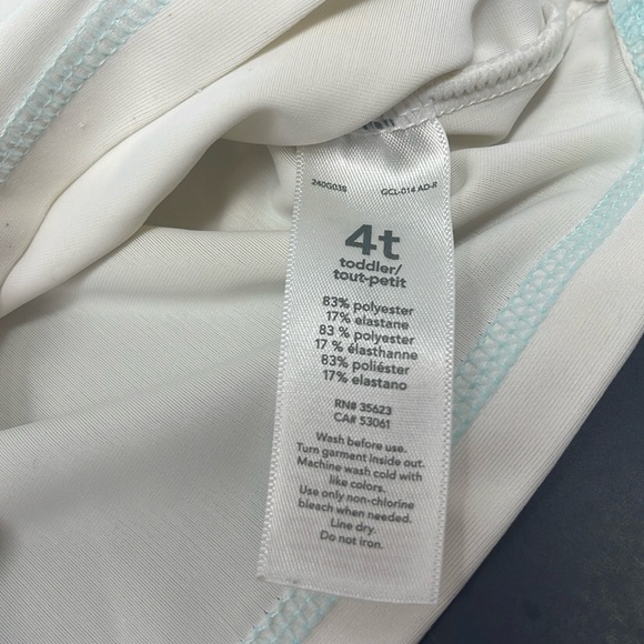 CARTER’S: Whale Print Short Sleeve Rash Guard, Size 4T - Picture 5 of 7